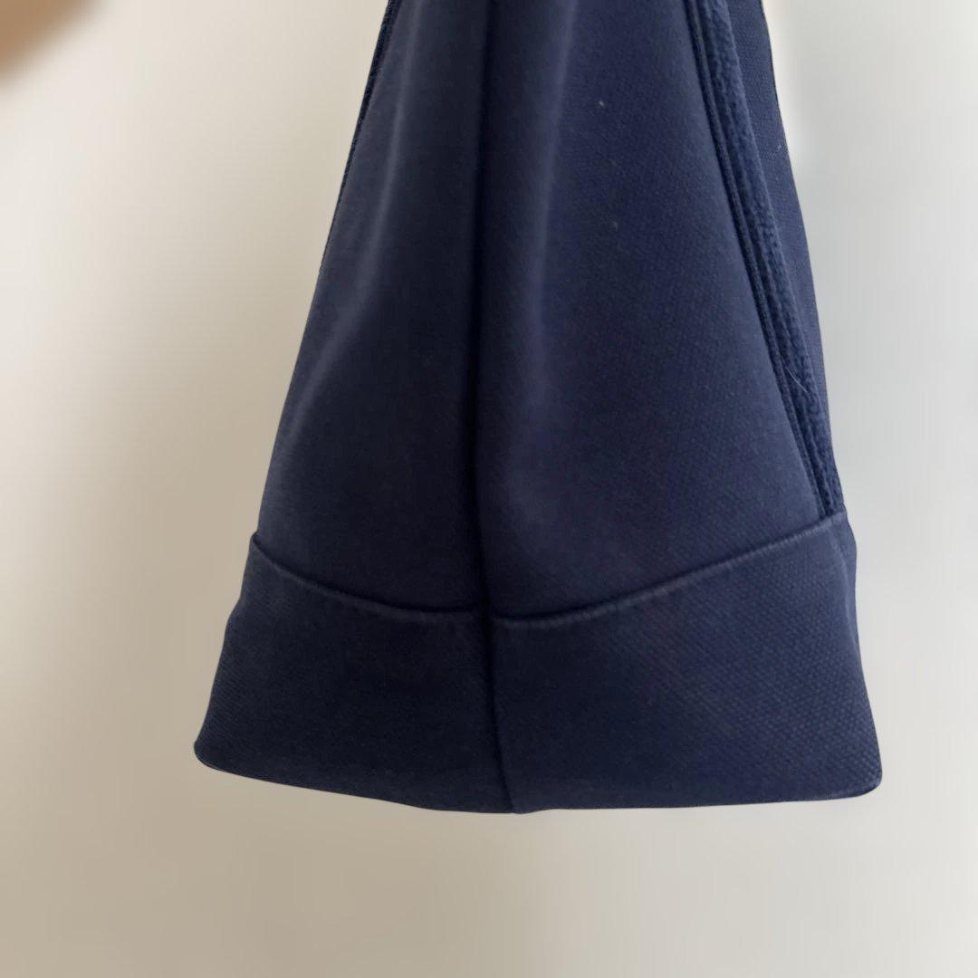 FEILER オールドテディ ワッペントートバッグ ネイビー L