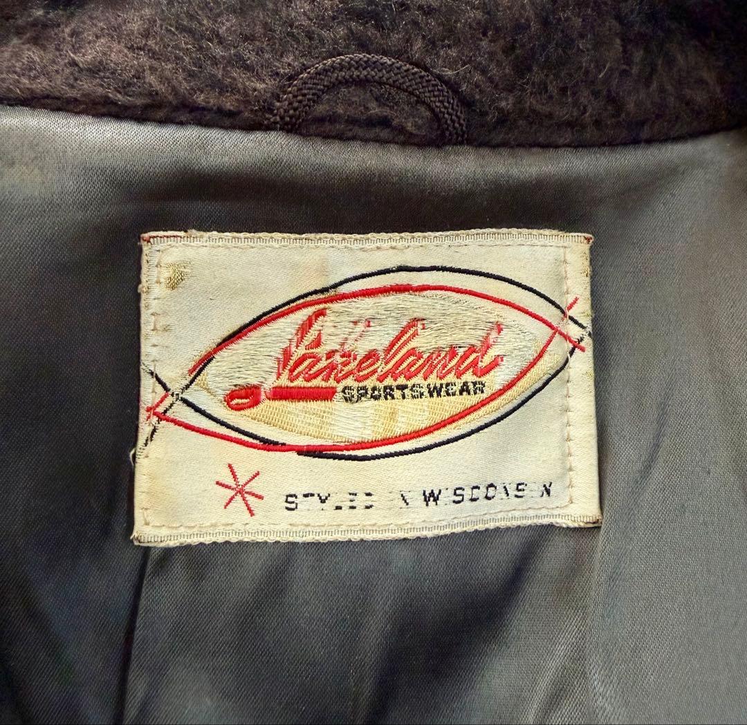 幻級 50s LAKELAND リアルファー スポーツジャケット レイクランド