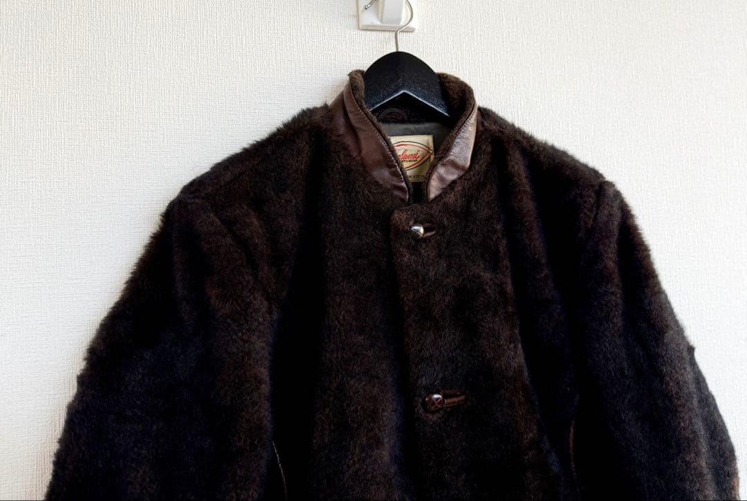 幻級 50s LAKELAND リアルファー スポーツジャケット レイクランド