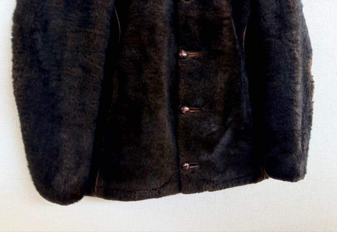 幻級 50s LAKELAND リアルファー スポーツジャケット レイクランド