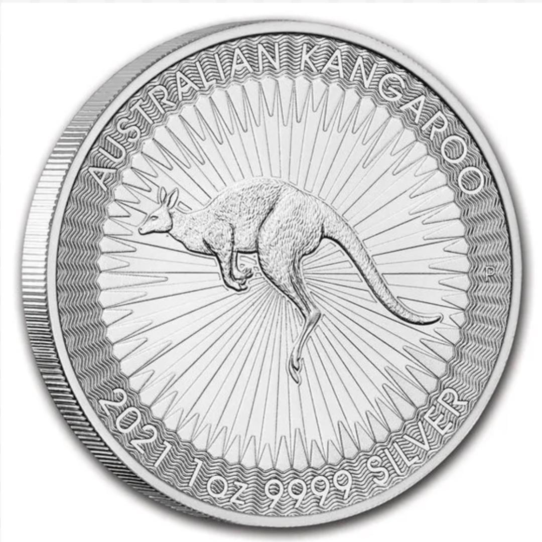2021年 オーストラリアンカンガルー銀貨 1ドル １オンス クリアケース付