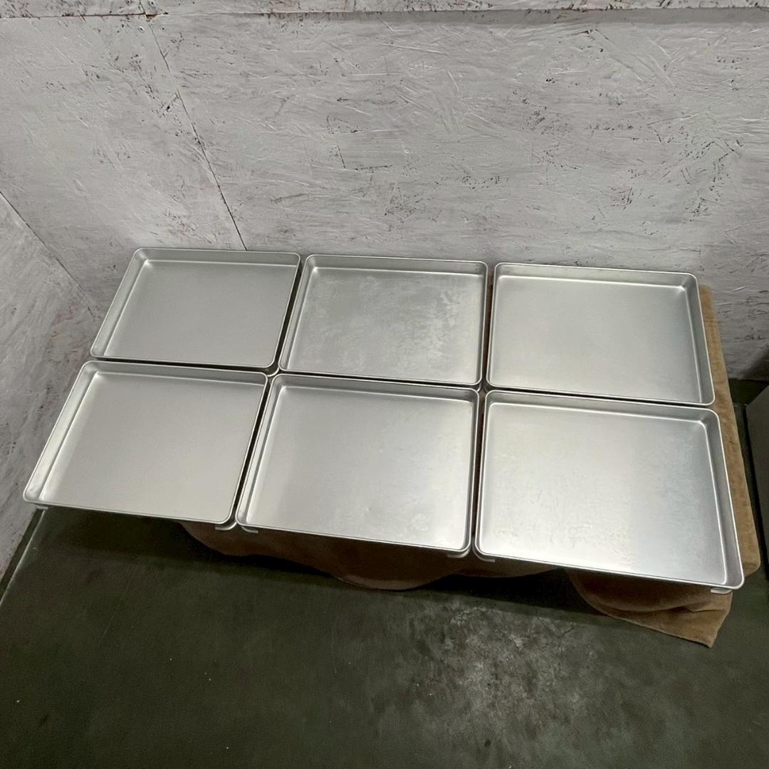 EBM アルミ製 バット 大 40 400×300×40 6個セット Y1440