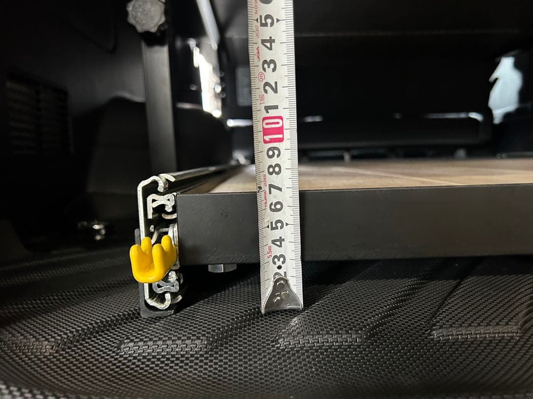 Shoハイエーススライドフロア フルキット、サイドパネル、ポール黒フェルト