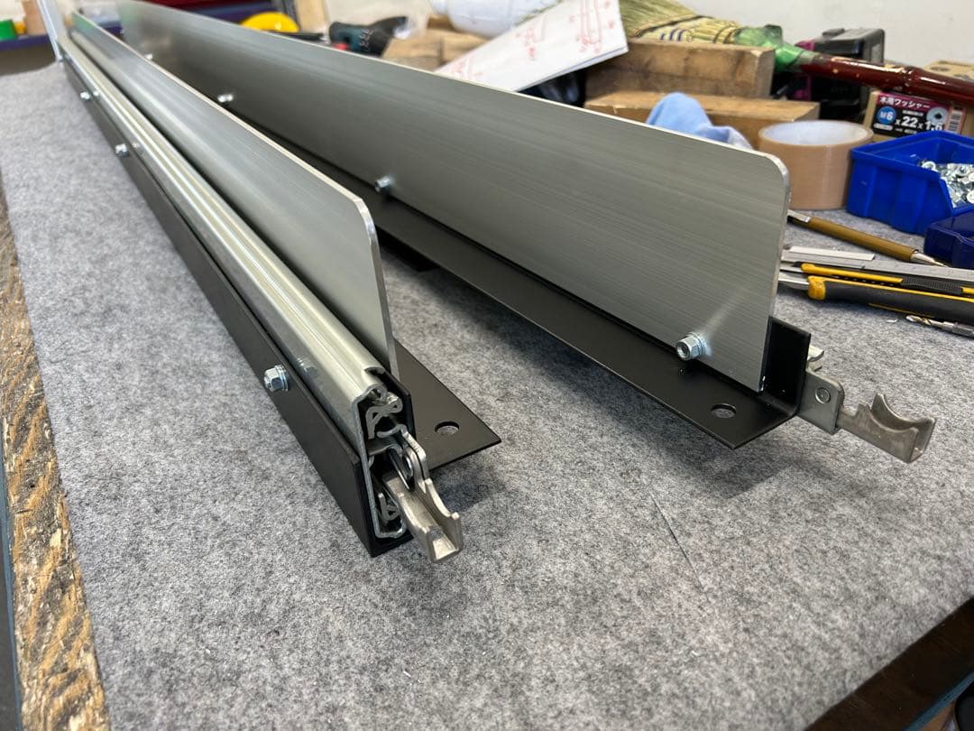 Shoハイエーススライドフロア フルキット、サイドパネル、ポール黒フェルト