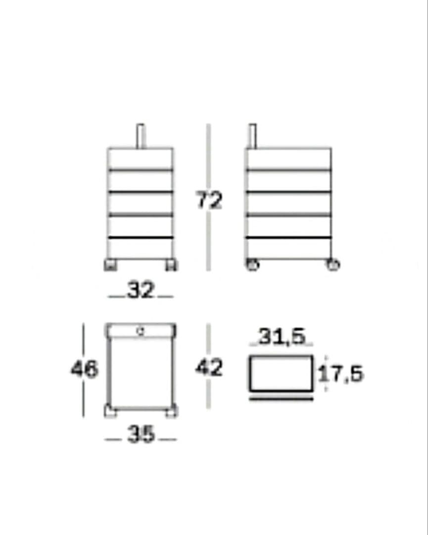【MAGIS】360°CONTAINER (ライトグレー ／5段)