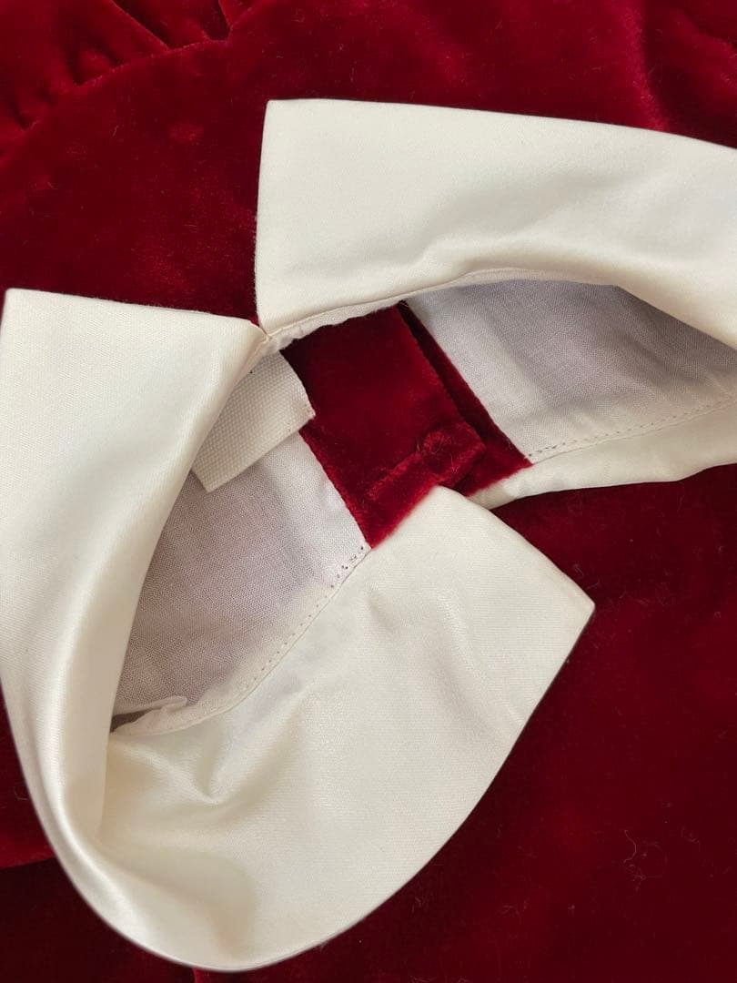 ボンポワ2018aw クチュールラインのベロアワンピース3A