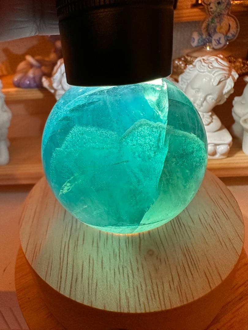 ブルーフローライト高品質スフィア