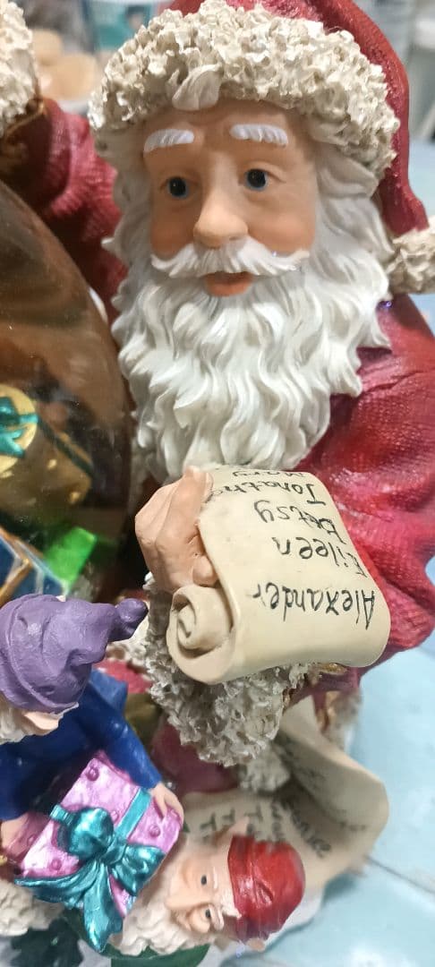 希少レア品　ヴィンテージ　クリスマス　特大　オルゴール　サンタ　 スノードーム