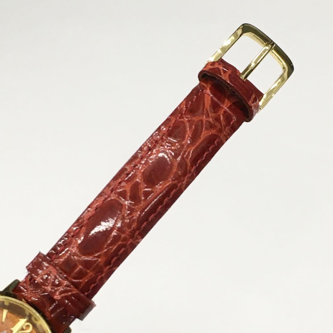 アンバーダイヤルウォッチ 久慈産琥珀 腕時計 アナログクォーツ 稼働品