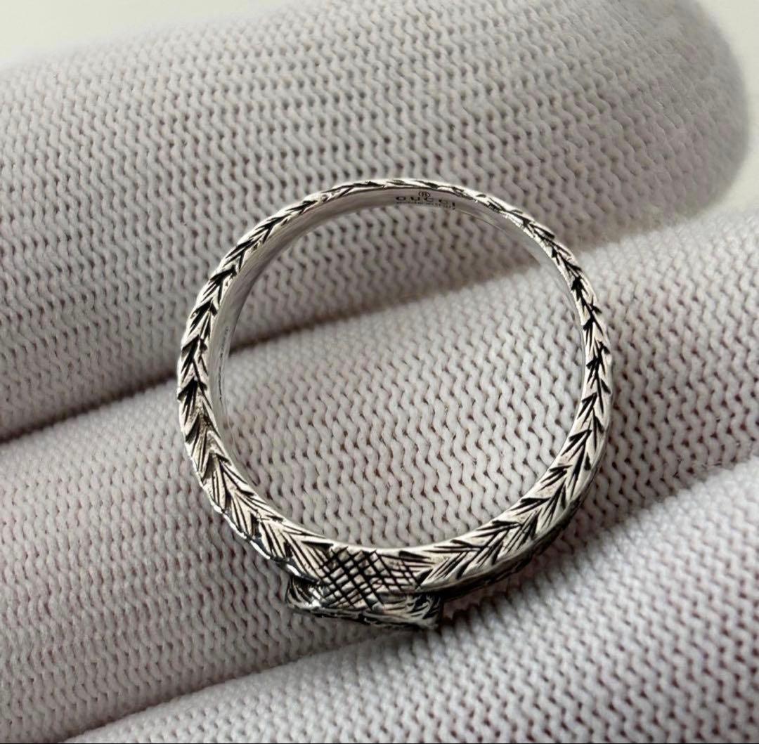 GUCCI グッチ インターロッキング アラベスク リング シルバー925