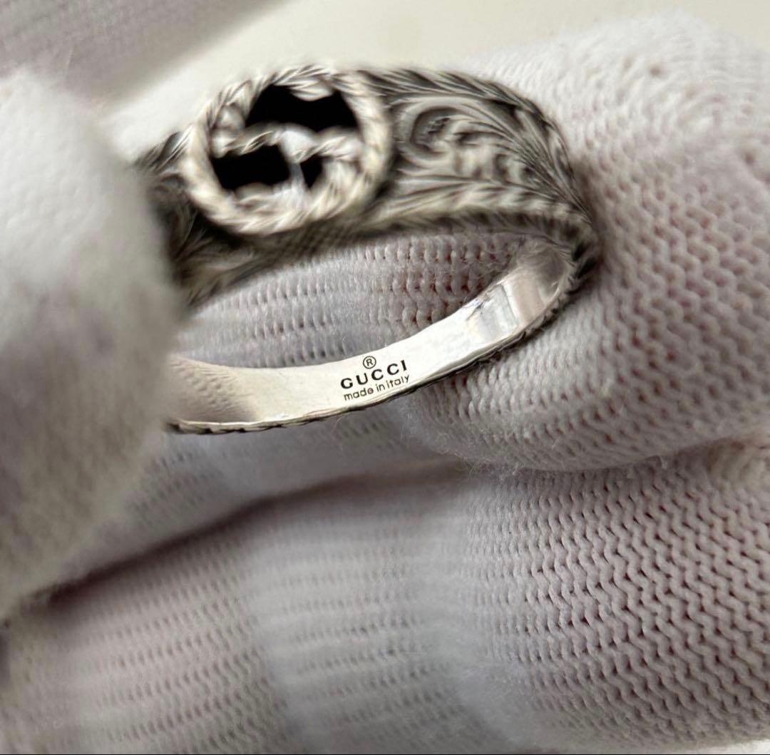 GUCCI グッチ インターロッキング アラベスク リング シルバー925