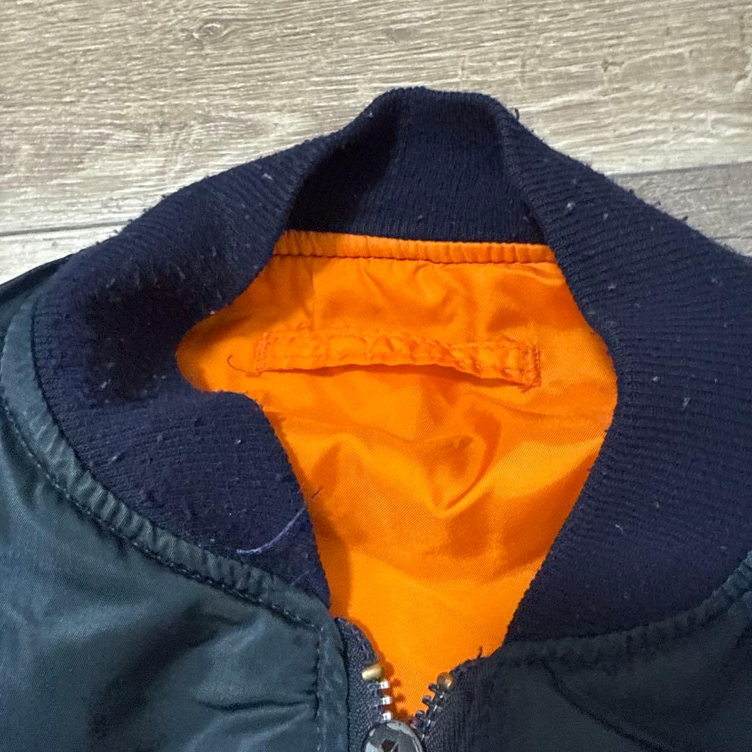 ジャケット・アウター ALPHA MA-1 90s made in usa navy L