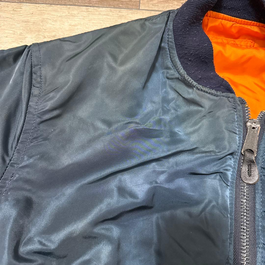 ジャケット・アウター ALPHA MA-1 90s made in usa navy L