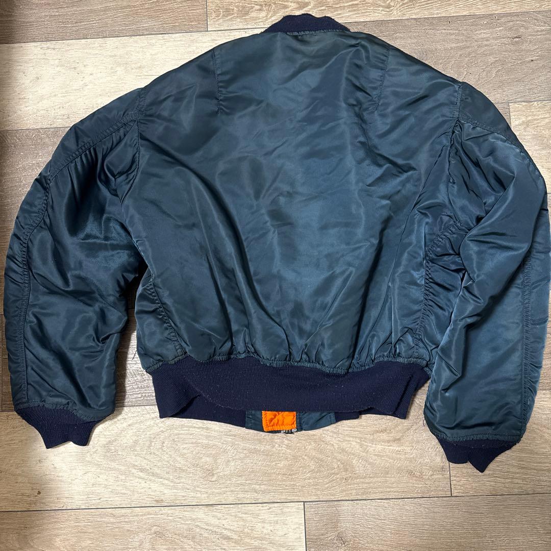 ジャケット・アウター ALPHA MA-1 90s made in usa navy L