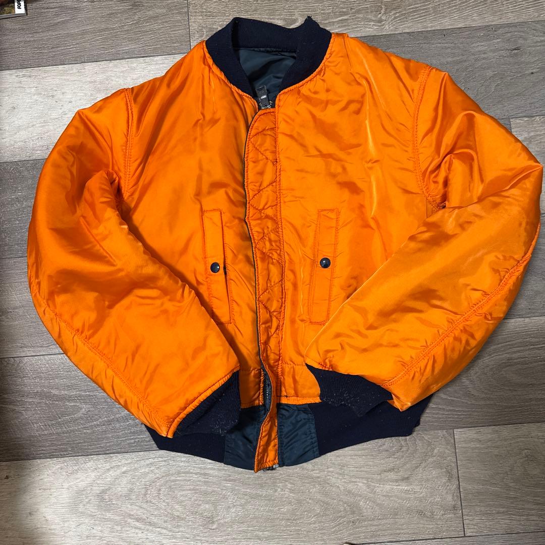 ジャケット・アウター ALPHA MA-1 90s made in usa navy L