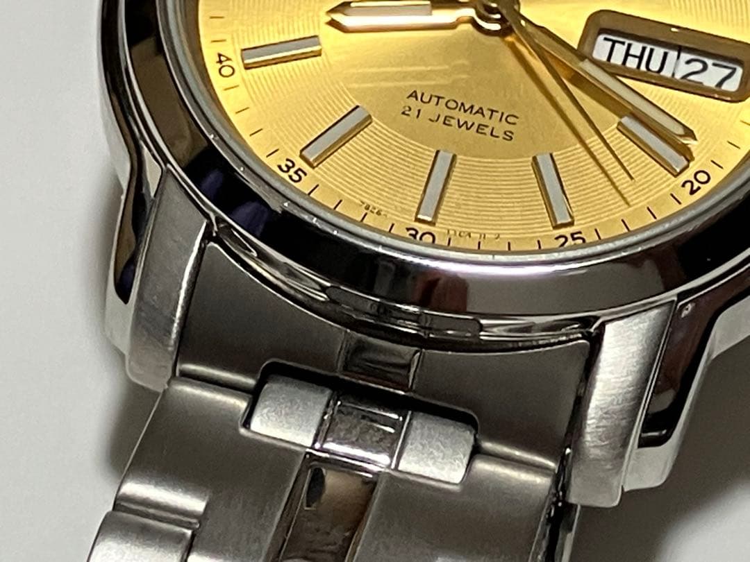 SEIKO5 SNKL81K1 自動巻き デイデイト 稼働品 腕周り約18cm