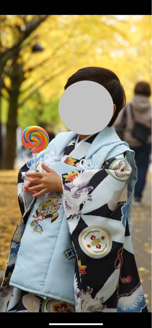 七五三 着物 3歳 男の子 小町kids 被布セット フルセット(10点セット）