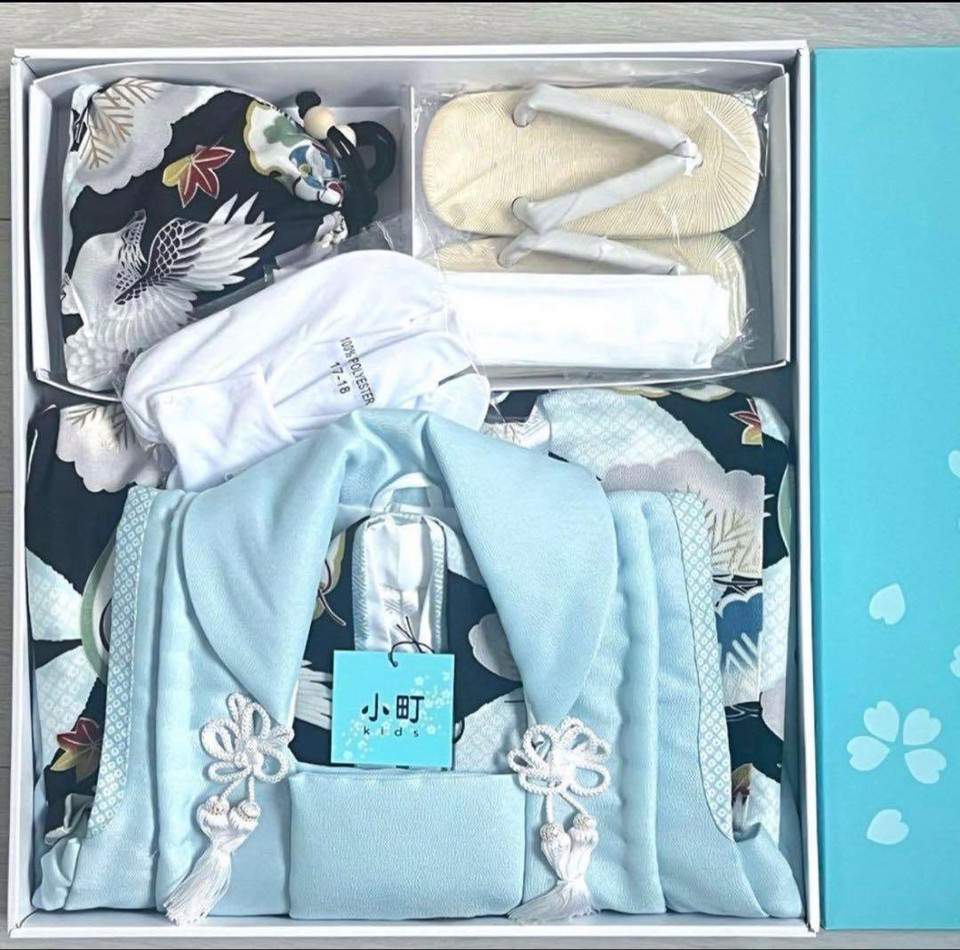 七五三 着物 3歳 男の子 小町kids 被布セット フルセット(10点セット）