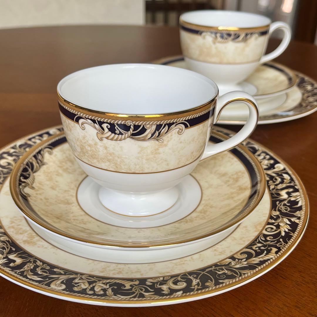 【美品】英国製　ウェッジウッド★コーヌコピア★トリオ　ペア