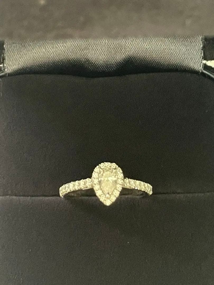 Tiffany & Co. ペアシェイプダイヤモンドリング　箱　ケース付き