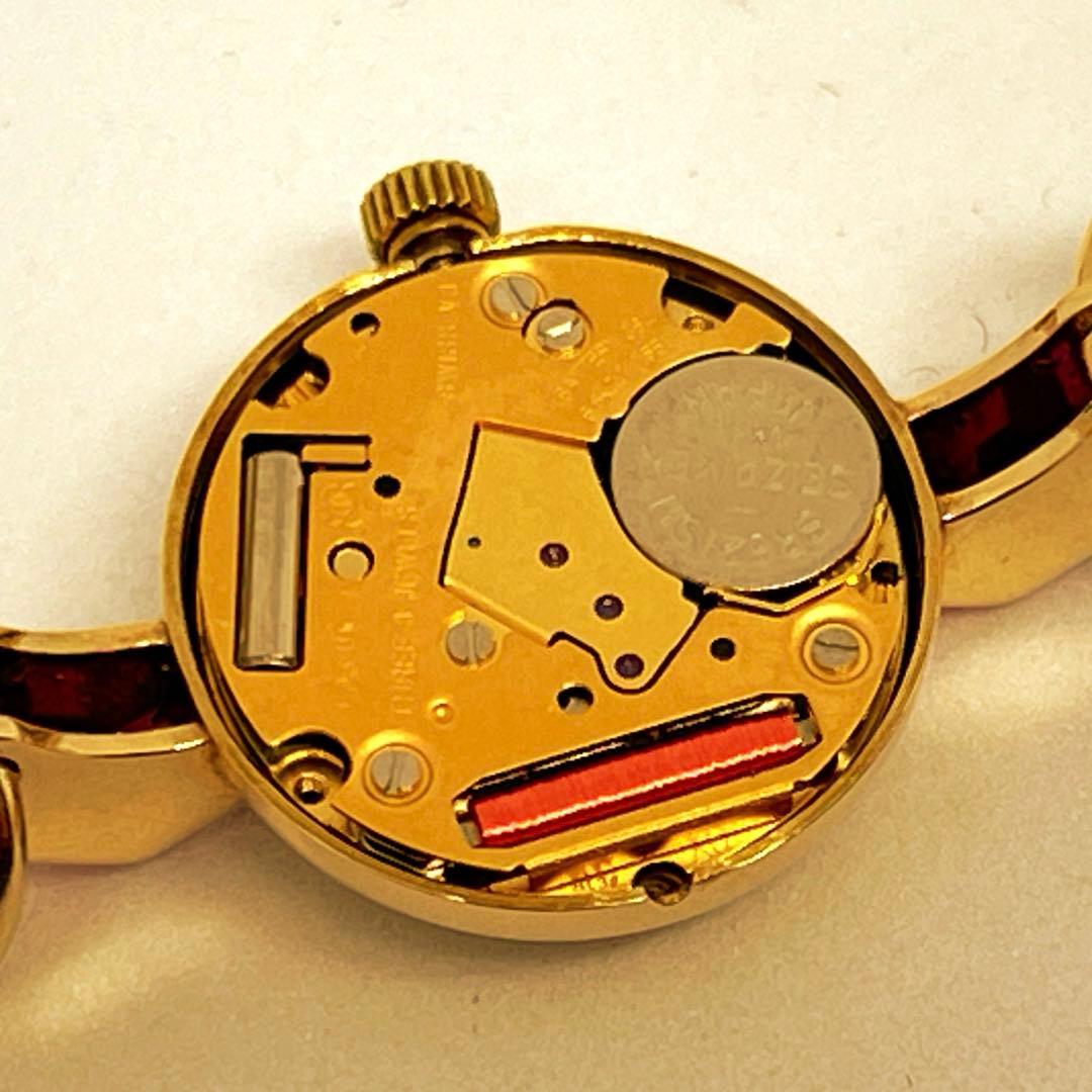 14k 金無垢　ルビー　ダイアモンド　アナログ腕時計 ビンテージ　Tiffany