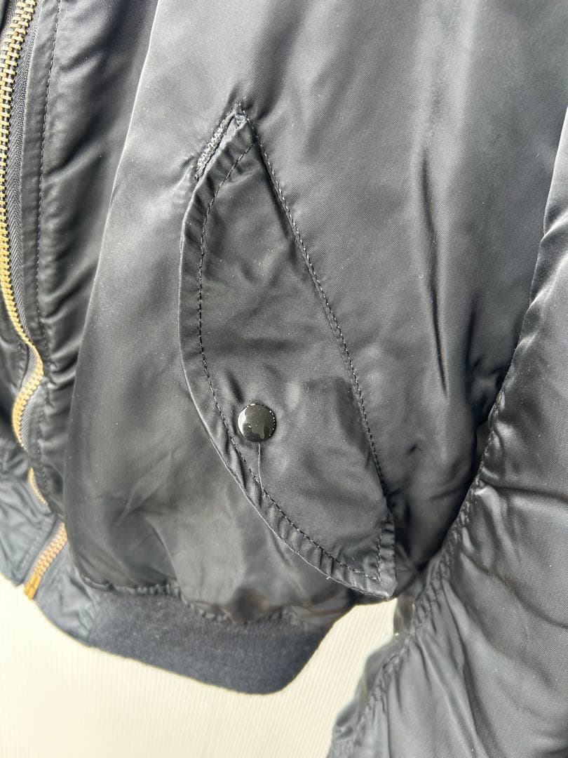 【USA製】70s MA-1 フライトジャケット IDEALジップ 米軍規格