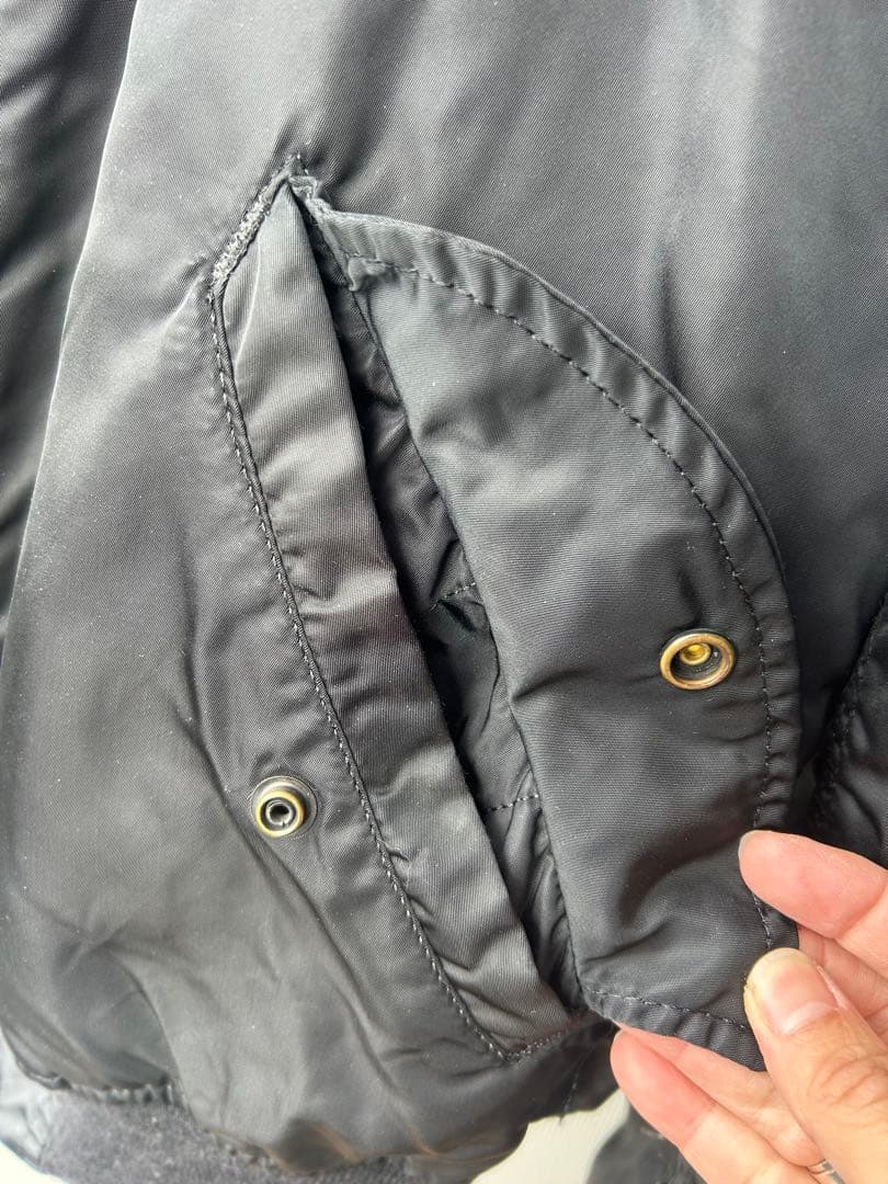 【USA製】70s MA-1 フライトジャケット IDEALジップ 米軍規格