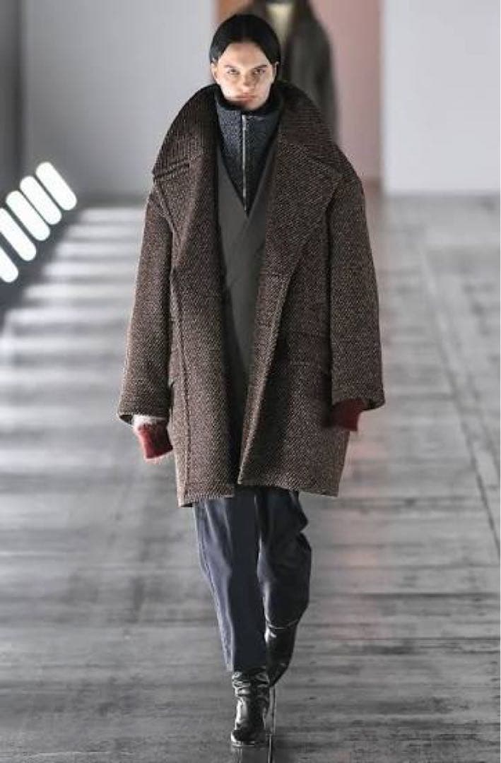 ジャケット・アウター YOKE DOUBLE BREASTED HALF COAT 23AW 2