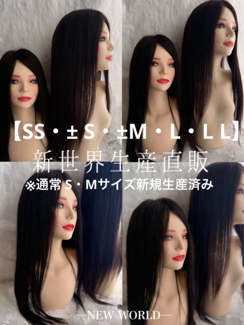 人毛100%　ウィッグ　新世界ご愛用リピーター様割引上限2500円適用専用ページ
