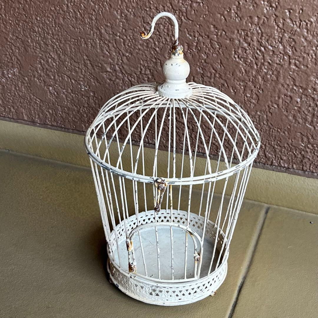 フレンチカントリー　シャビーシック　アンティーク調　バードケージ　鳥籠　大小