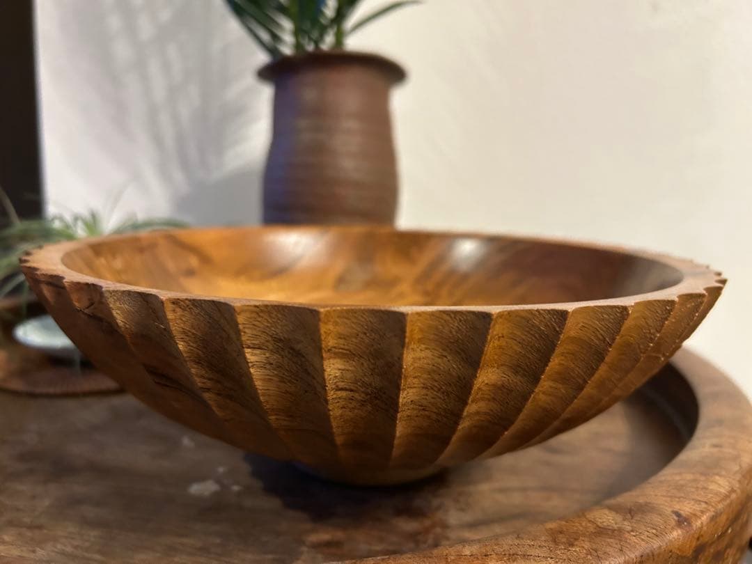 新品、未使用 海外　天然100% 特大　 ボウル　鉢