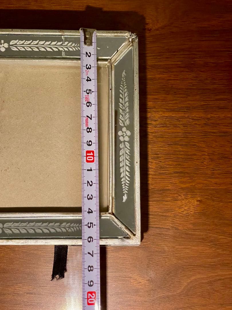 フランス　 アンティーク 写真立て 鏡　アールヌーボー　アールデコ　蚤の市