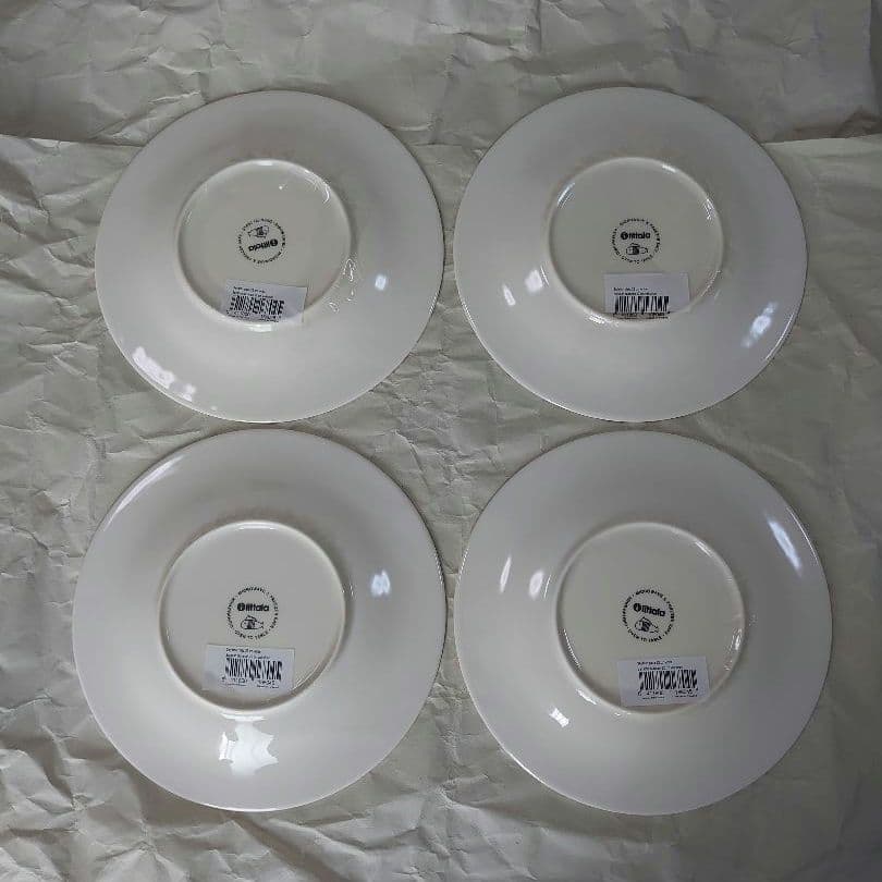 iitala サルヤトン プレート 22cm ホワイト 4枚 未使用品 廃盤