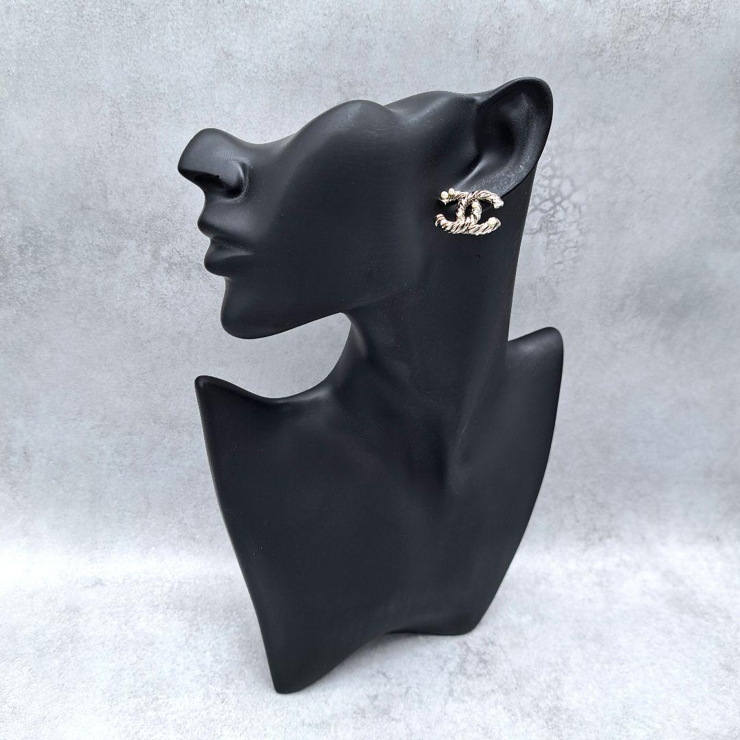 正規品 CHANEL シャネル ピアス ココマーク パール ツイスト 13A