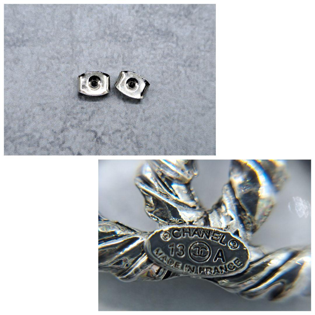 正規品 CHANEL シャネル ピアス ココマーク パール ツイスト 13A