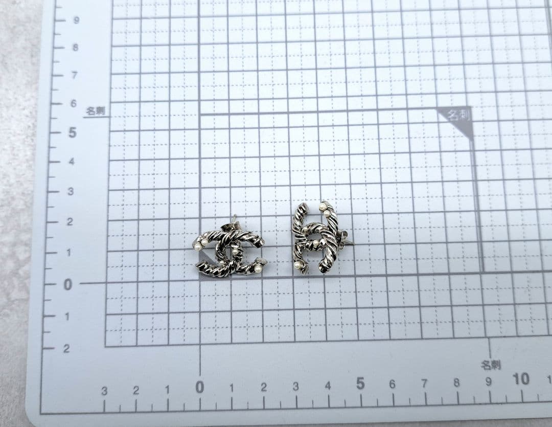 正規品 CHANEL シャネル ピアス ココマーク パール ツイスト 13A