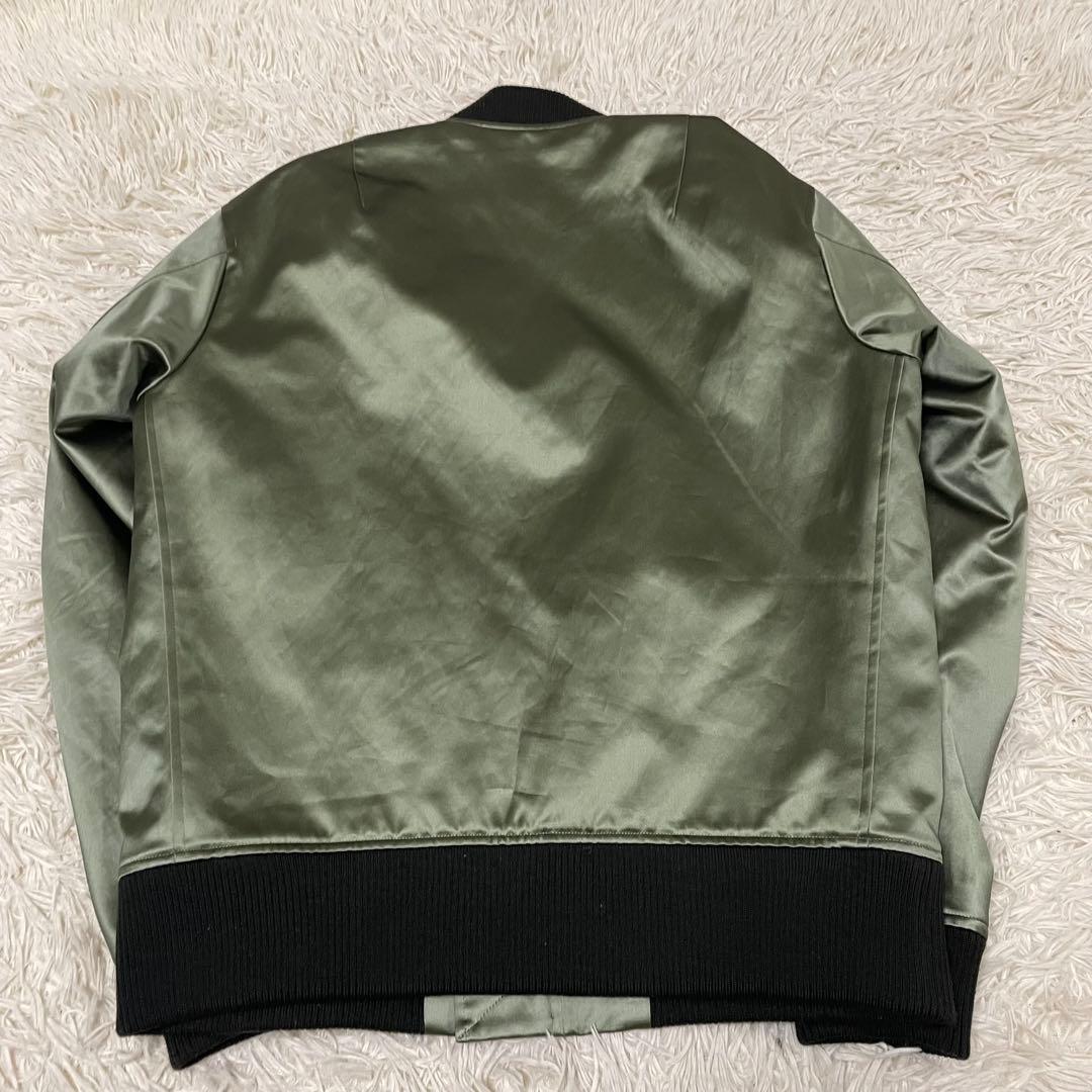 【オーダー限定XLシルク混】ハンティングワールド MA-1 ダブルジップ カーキ