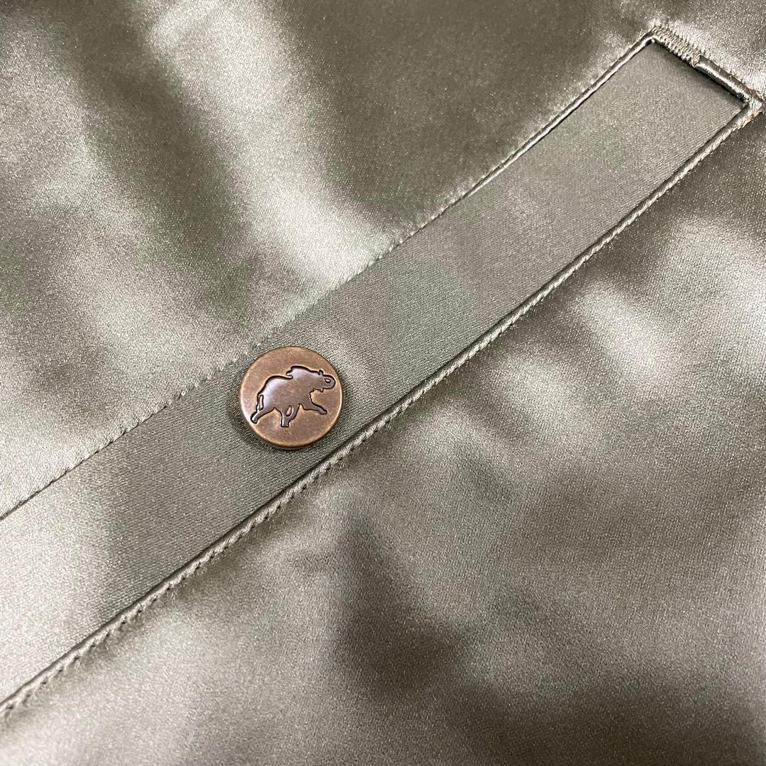 【オーダー限定XLシルク混】ハンティングワールド MA-1 ダブルジップ カーキ