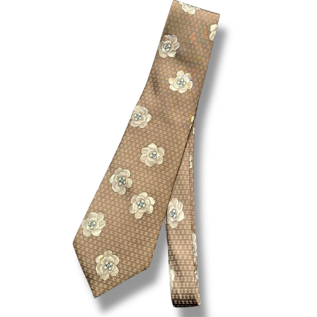 美品 CHANEL シャネル ネクタイ ココマーク シルク 結婚式 成人式 人気