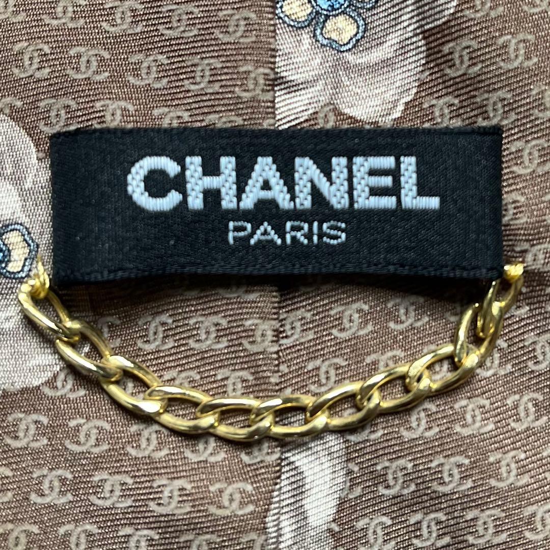 美品 CHANEL シャネル ネクタイ ココマーク シルク 結婚式 成人式 人気