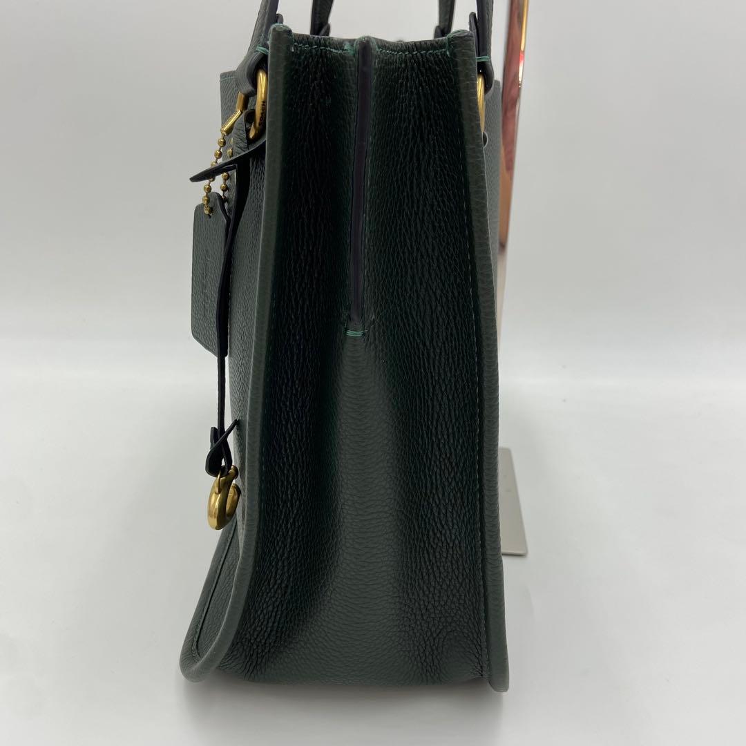 美品✨ コーチ グリーン タイラー トートバッグ ショルダー 2way レザー