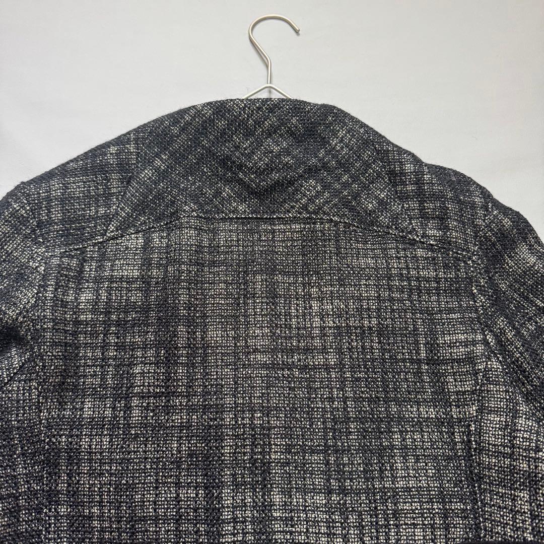 アルベロベロ ブタさん チェック柄 ラメジャケット 異素材 切替 フレア コート