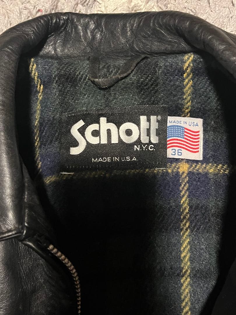 美品　ショット　ハイウェイマン659 トラッカージャケット　チェック　Mサイズ