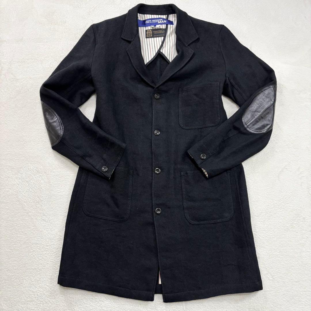 極美品 ジュンヤワタナベ コムデギャルソン マンテコ コート エルボーパッチ