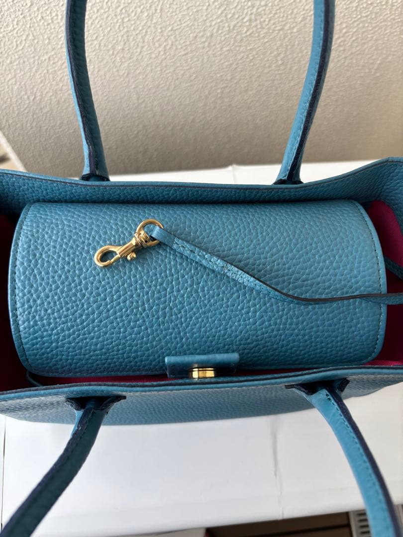 ADMJ ミニトートバッグ　ターコイズブルー