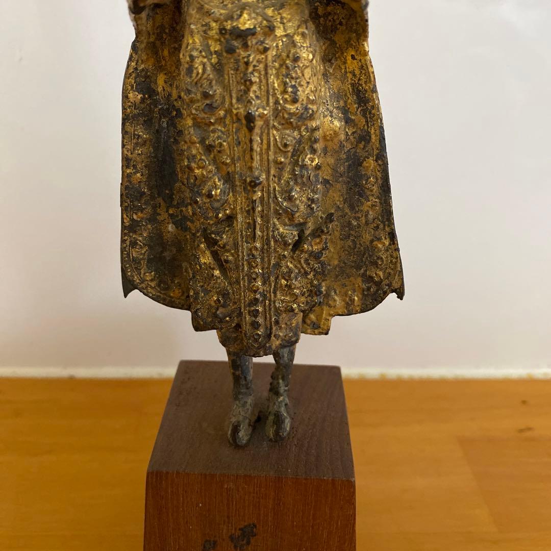 タイ 仏教美術 仏像 銅鍍金 宝冠仏像