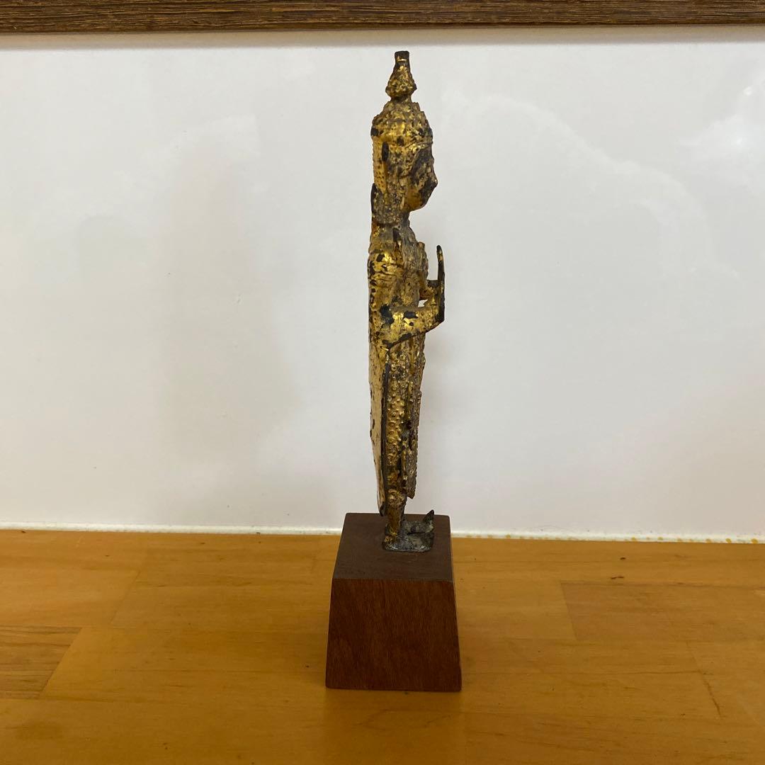 タイ 仏教美術 仏像 銅鍍金 宝冠仏像