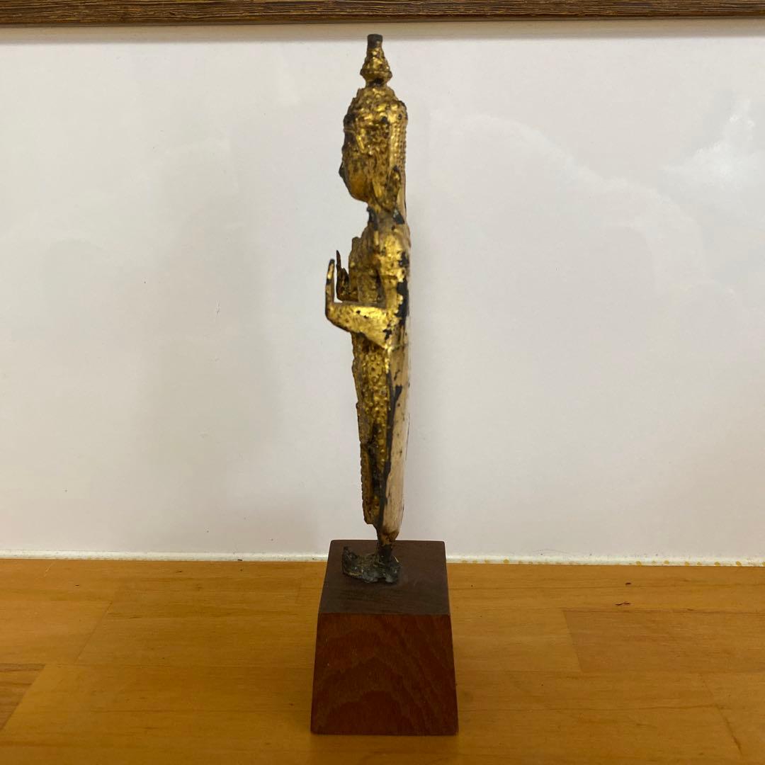 タイ 仏教美術 仏像 銅鍍金 宝冠仏像