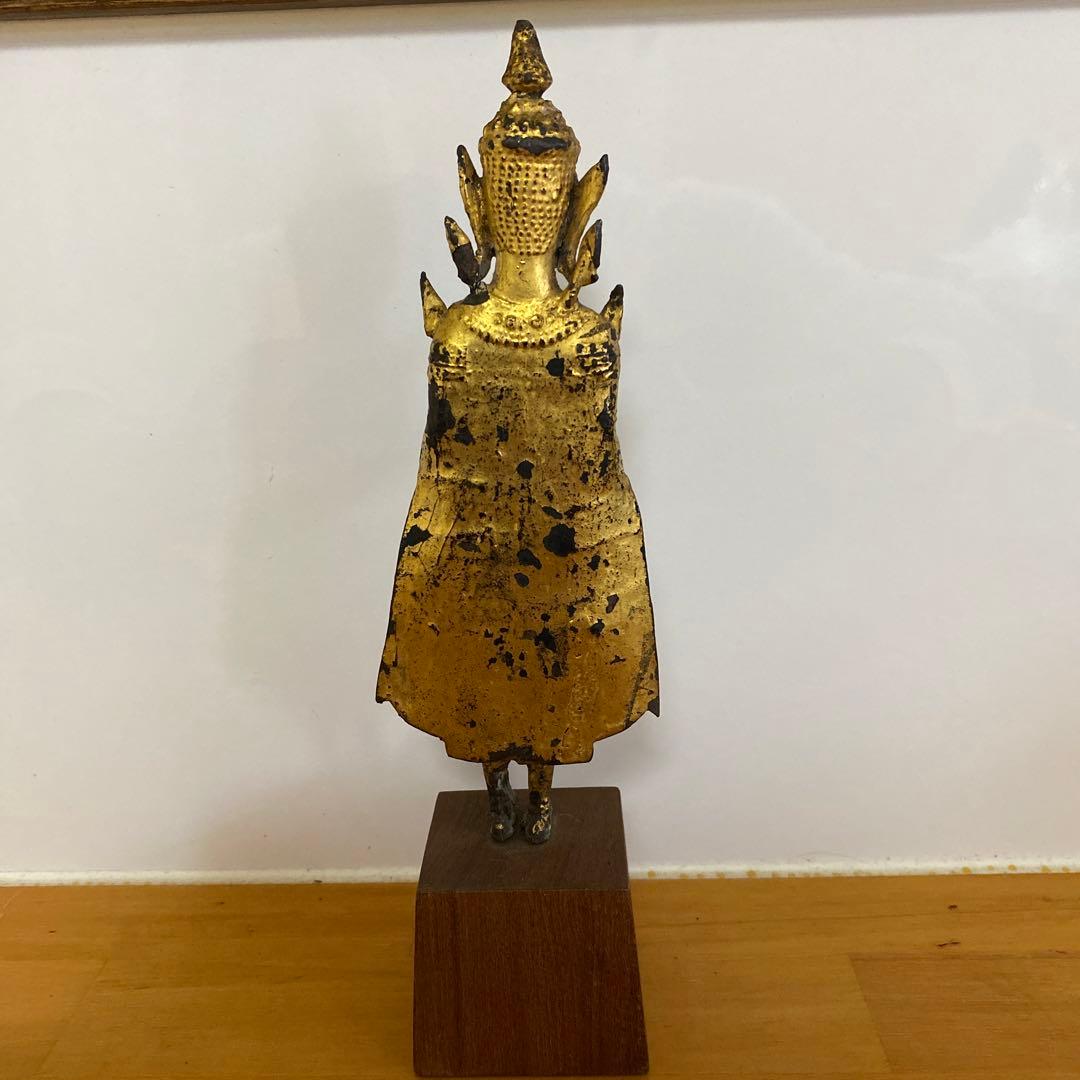 タイ 仏教美術 仏像 銅鍍金 宝冠仏像