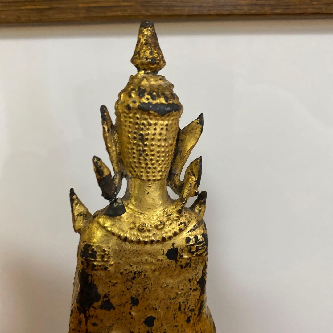 タイ 仏教美術 仏像 銅鍍金 宝冠仏像